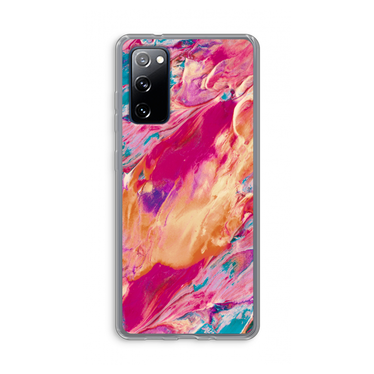 Pastel Echoes: Samsung Galaxy S20 FE / S20 FE 5G Transparant Hoesje