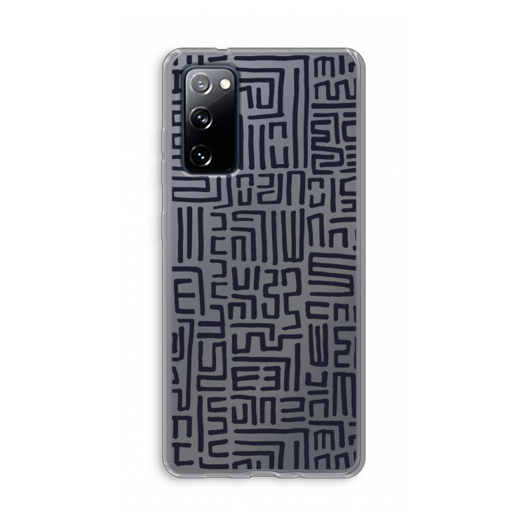 Moroccan Print: Samsung Galaxy S20 FE / S20 FE 5G Transparant Hoesje