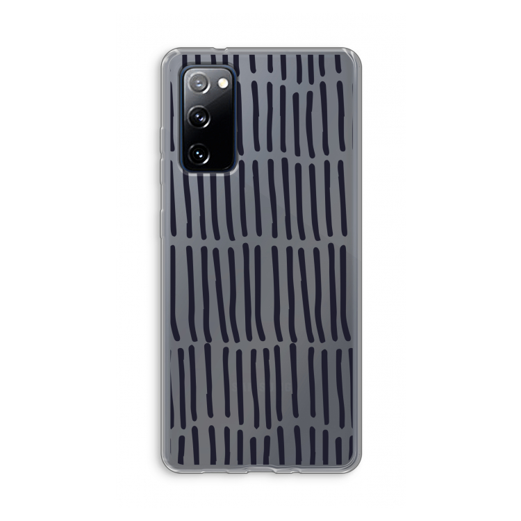 Moroccan stripes: Samsung Galaxy S20 FE / S20 FE 5G Transparant Hoesje
