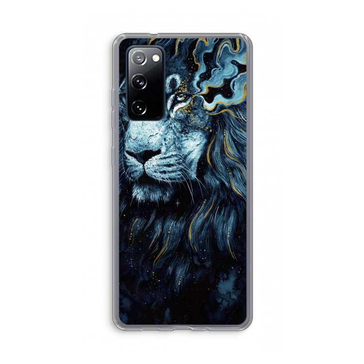 Darkness Lion: Samsung Galaxy S20 FE / S20 FE 5G Transparant Hoesje
