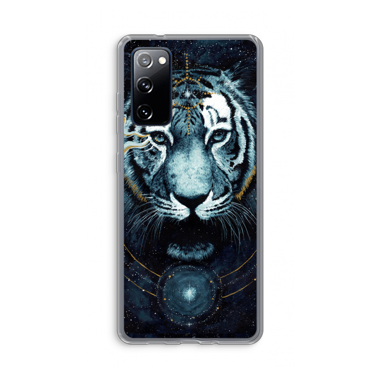Darkness Tiger: Samsung Galaxy S20 FE / S20 FE 5G Transparant Hoesje