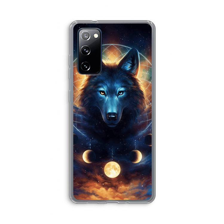 Wolf Dreamcatcher: Samsung Galaxy S20 FE / S20 FE 5G Transparant Hoesje