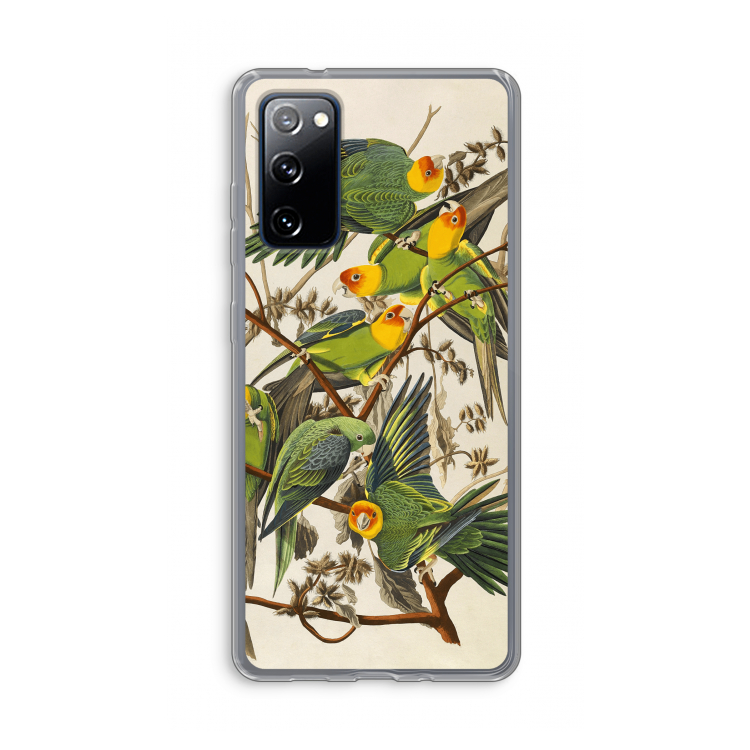 Carolinaparkiet: Samsung Galaxy S20 FE / S20 FE 5G Transparant Hoesje