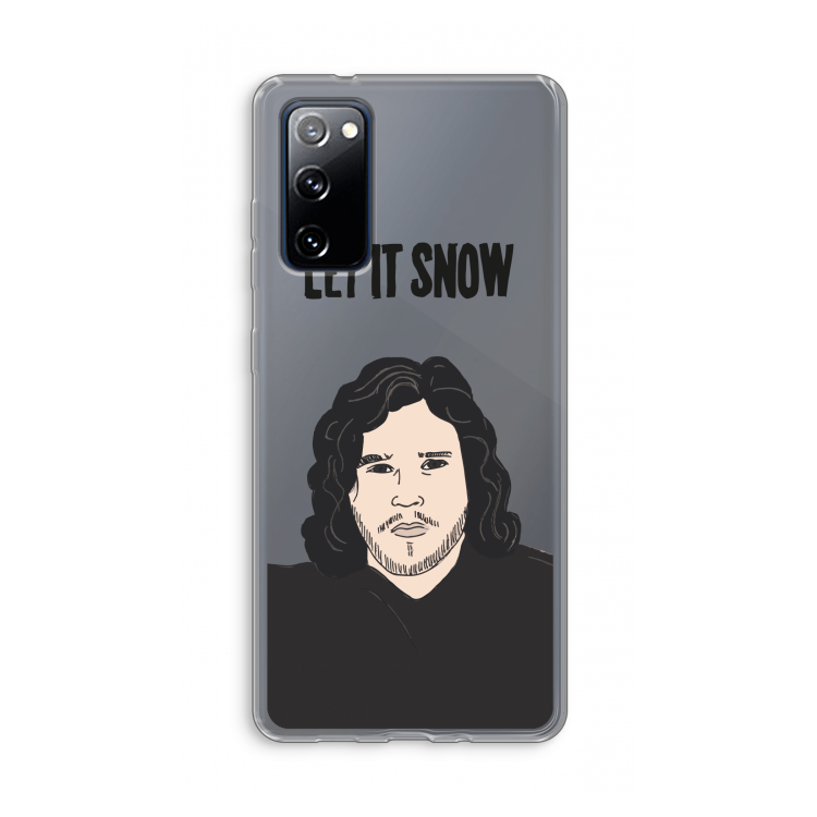 Let It Snow: Samsung Galaxy S20 FE / S20 FE 5G Transparant Hoesje