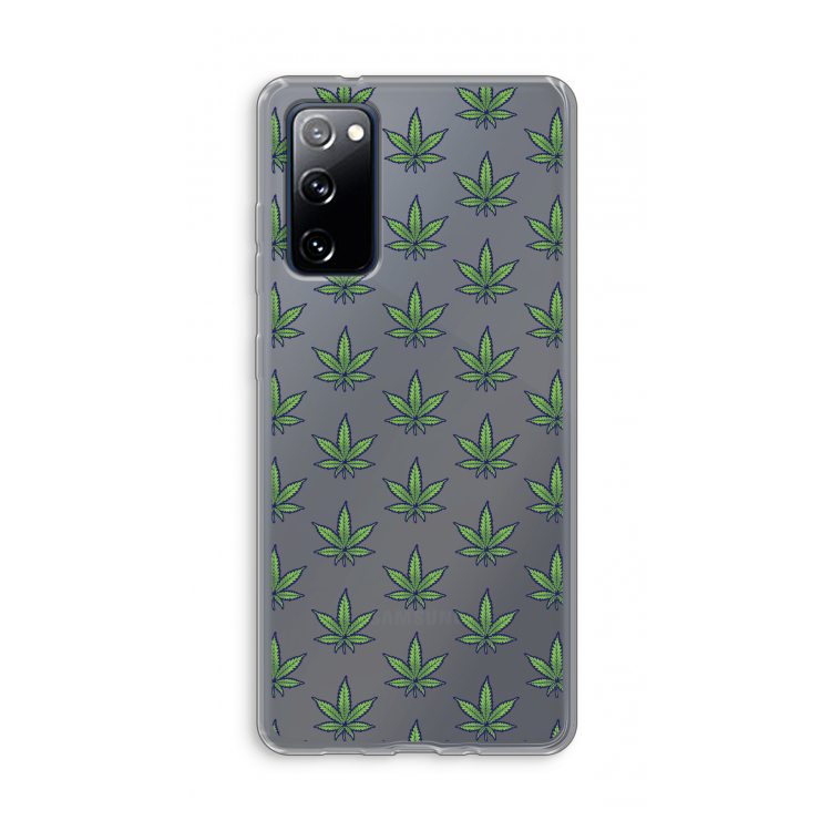 Weed: Samsung Galaxy S20 FE / S20 FE 5G Transparant Hoesje