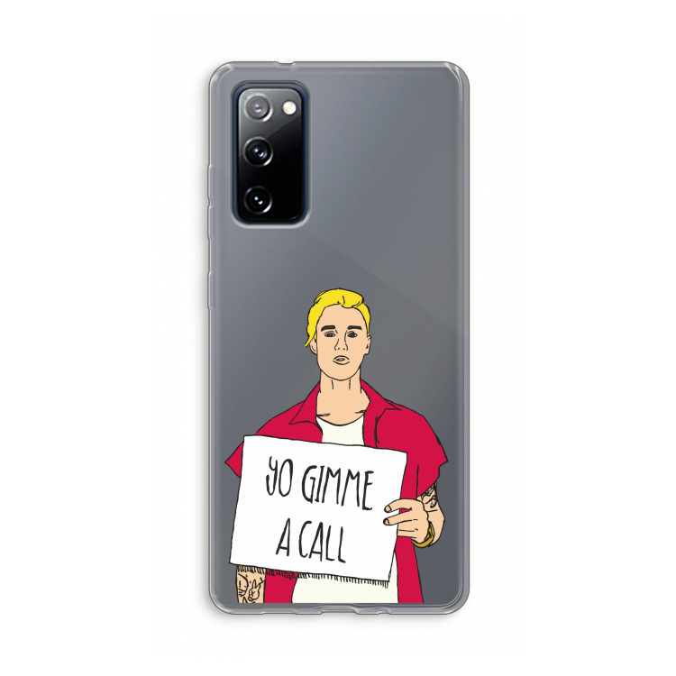 Gimme a call: Samsung Galaxy S20 FE / S20 FE 5G Transparant Hoesje