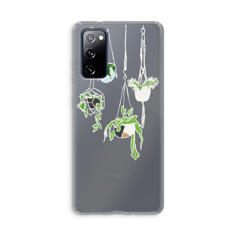 Hang In There: Samsung Galaxy S20 FE / S20 FE 5G Transparant Hoesje