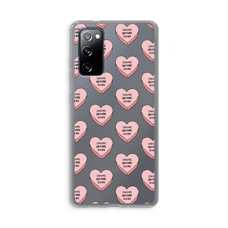 Chicks before dicks: Samsung Galaxy S20 FE / S20 FE 5G Transparant Hoesje