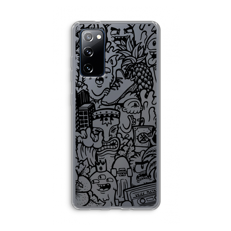 Vexx Black Mixtape: Samsung Galaxy S20 FE / S20 FE 5G Transparant Hoesje