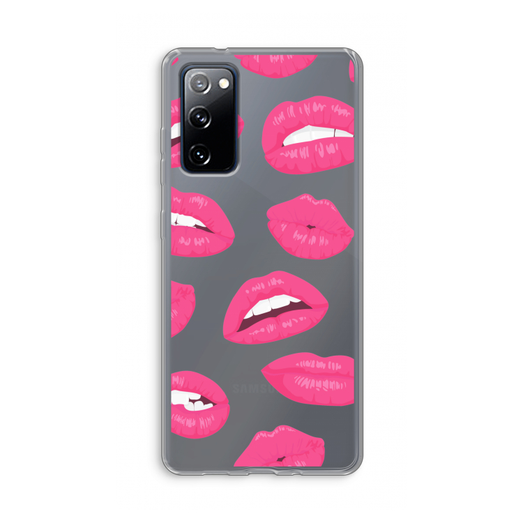 Bite my lip: Samsung Galaxy S20 FE / S20 FE 5G Transparant Hoesje