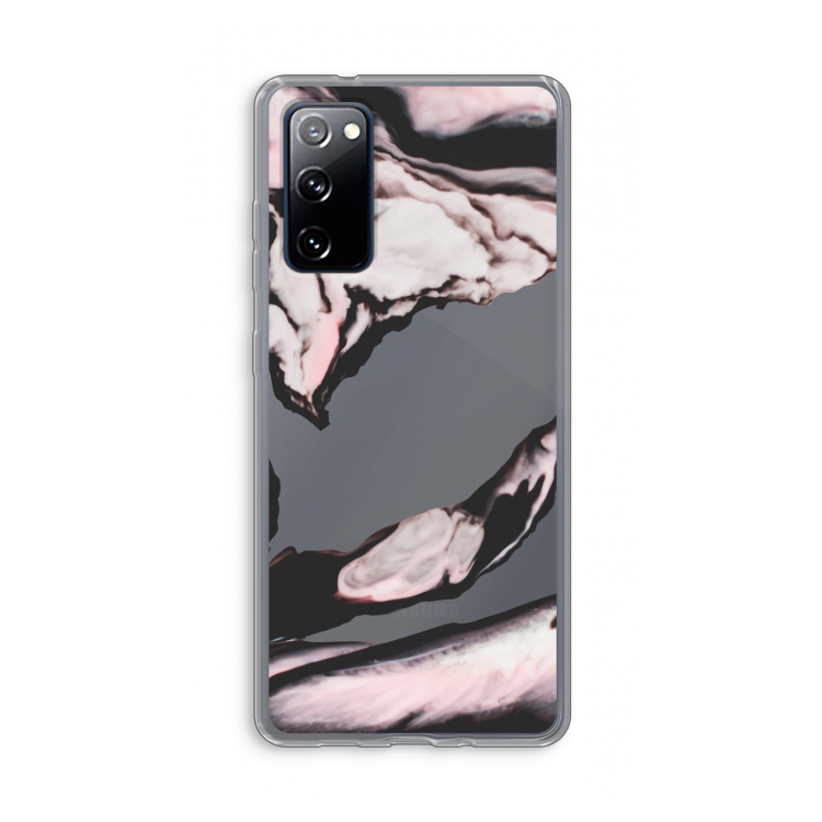 Roze stroom: Samsung Galaxy S20 FE / S20 FE 5G Transparant Hoesje