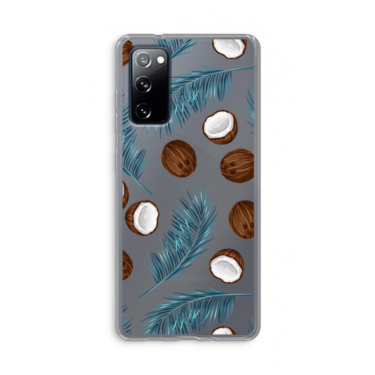 Kokosnoot roze: Samsung Galaxy S20 FE / S20 FE 5G Transparant Hoesje