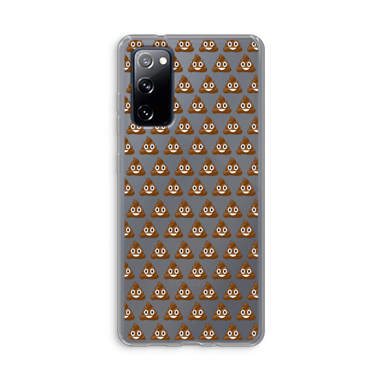 Poop emoji: Samsung Galaxy S20 FE / S20 FE 5G Transparant Hoesje