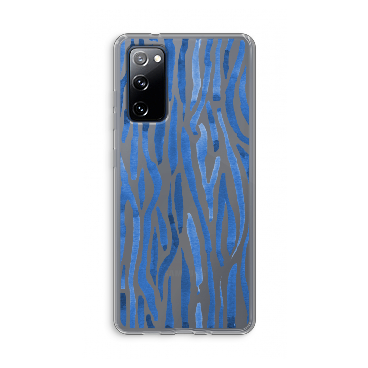 Blauwe nerven: Samsung Galaxy S20 FE / S20 FE 5G Transparant Hoesje