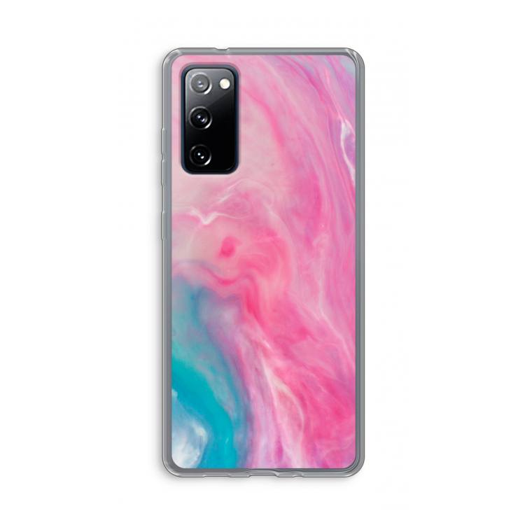 Roze explosie: Samsung Galaxy S20 FE / S20 FE 5G Transparant Hoesje