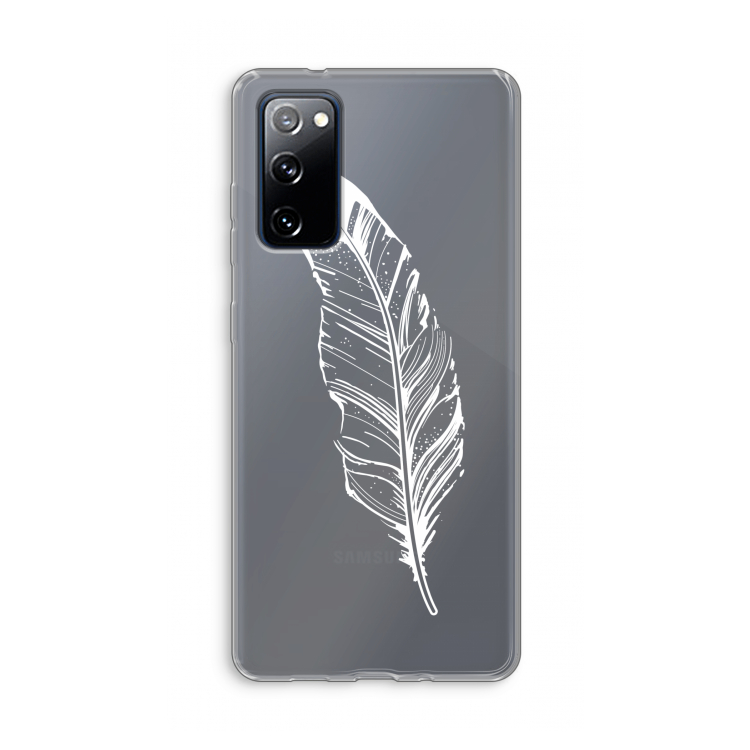 Pluim: Samsung Galaxy S20 FE / S20 FE 5G Transparant Hoesje