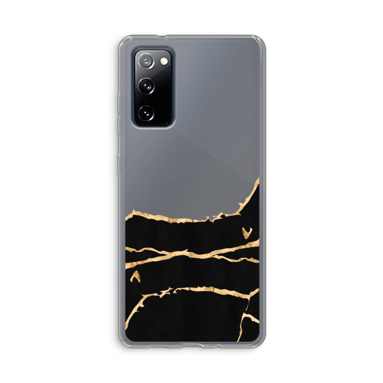 Gouden marmer: Samsung Galaxy S20 FE / S20 FE 5G Transparant Hoesje