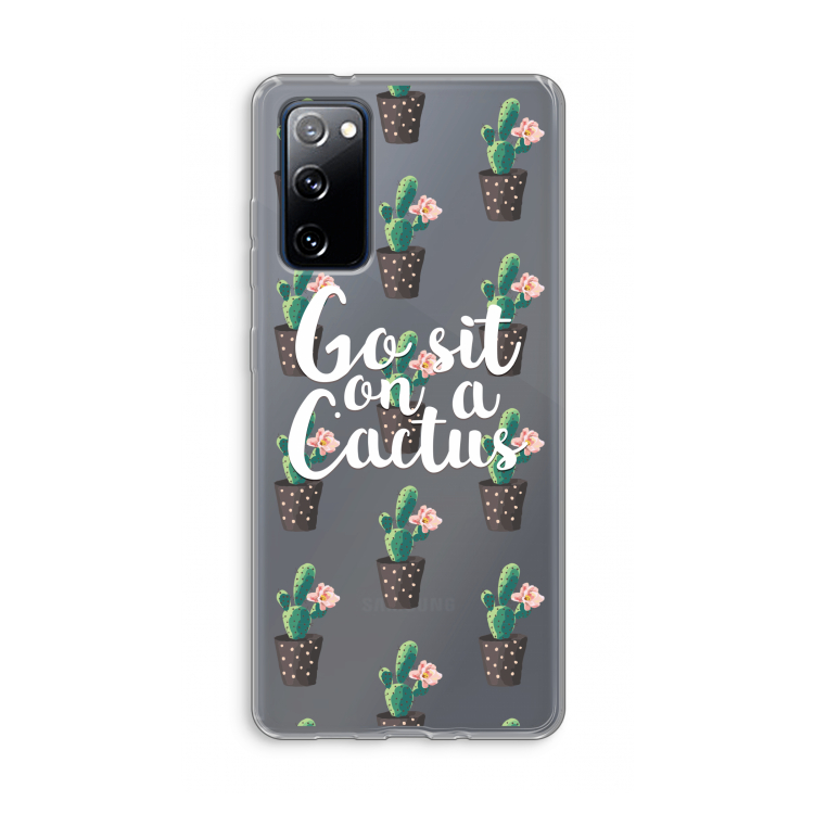 Cactus quote: Samsung Galaxy S20 FE / S20 FE 5G Transparant Hoesje