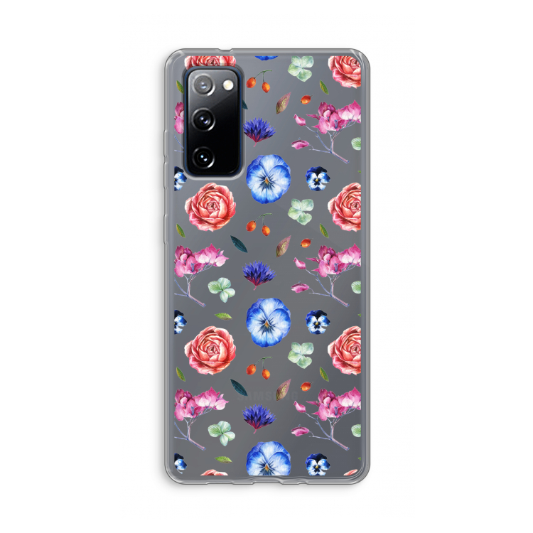 Bloemetjes: Samsung Galaxy S20 FE / S20 FE 5G Transparant Hoesje