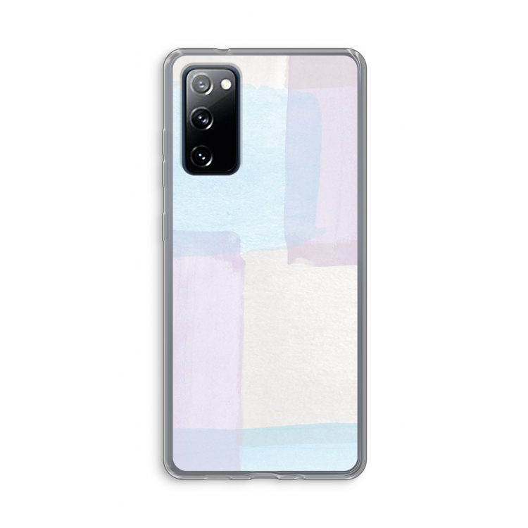 Square pastel: Samsung Galaxy S20 FE / S20 FE 5G Transparant Hoesje