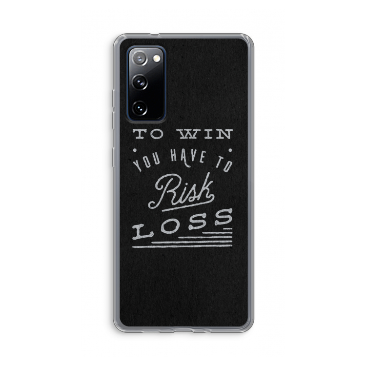 Risk loss: Samsung Galaxy S20 FE / S20 FE 5G Transparant Hoesje