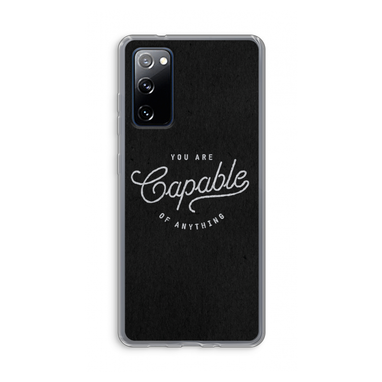 Capable: Samsung Galaxy S20 FE / S20 FE 5G Transparant Hoesje