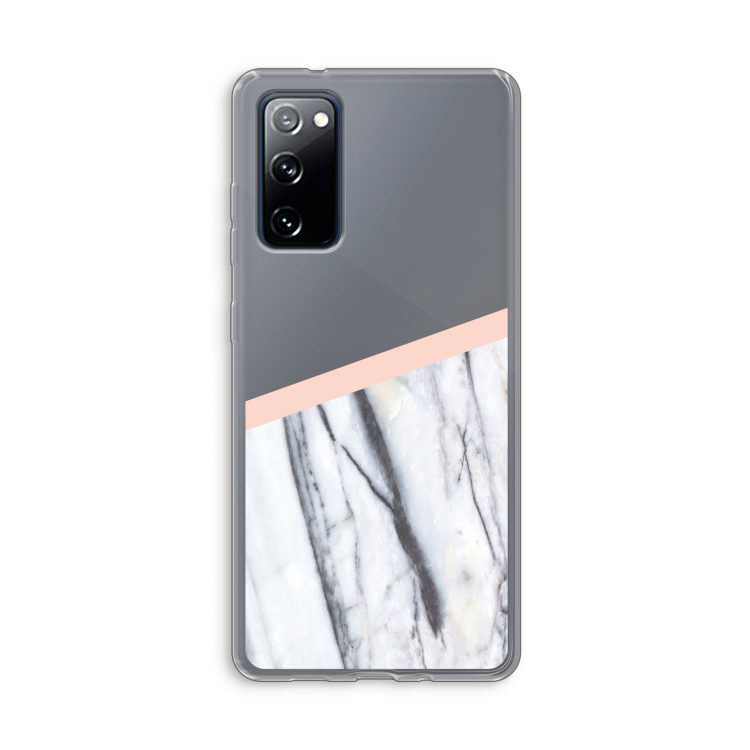A touch of peach: Samsung Galaxy S20 FE / S20 FE 5G Transparant Hoesje