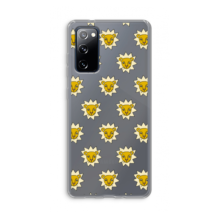 Leeuwenkoppen: Samsung Galaxy S20 FE / S20 FE 5G Transparant Hoesje
