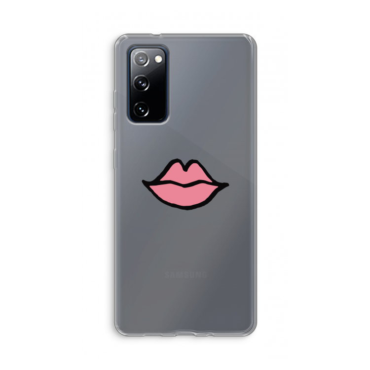 Kusje: Samsung Galaxy S20 FE / S20 FE 5G Transparant Hoesje