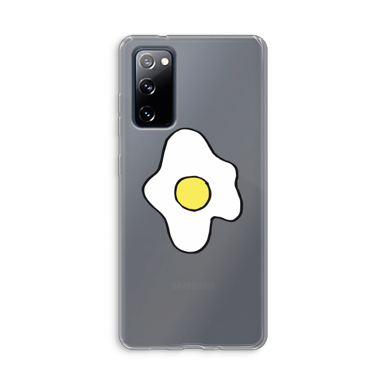 Spiegelei: Samsung Galaxy S20 FE / S20 FE 5G Transparant Hoesje