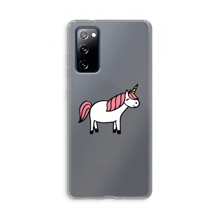 Eenhoorn: Samsung Galaxy S20 FE / S20 FE 5G Transparant Hoesje