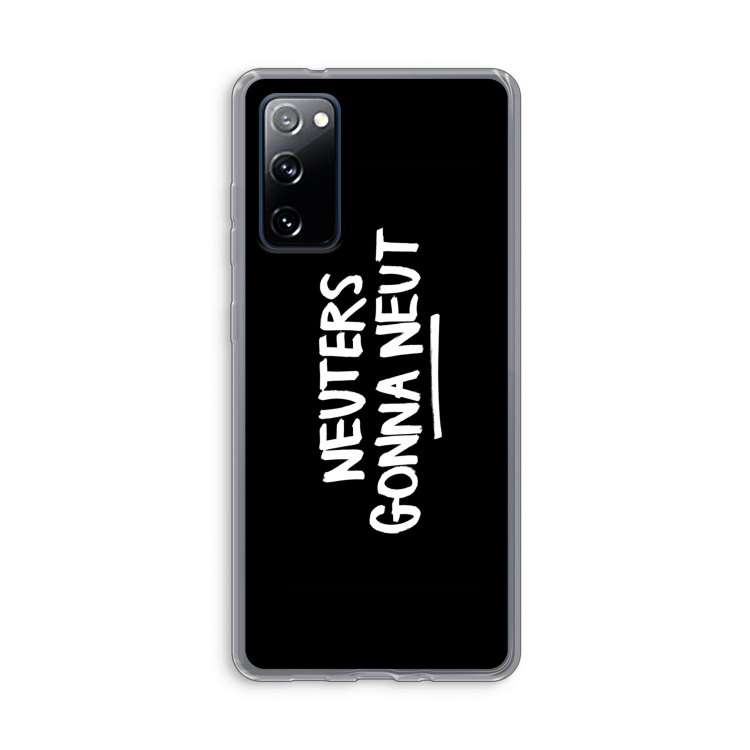 Neuters (zwart): Samsung Galaxy S20 FE / S20 FE 5G Transparant Hoesje