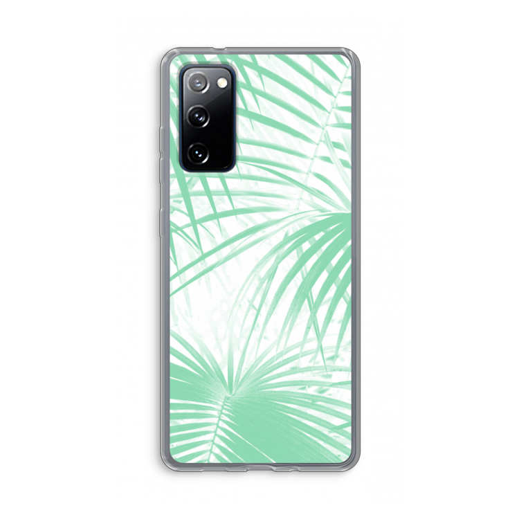 Palmbladeren: Samsung Galaxy S20 FE / S20 FE 5G Transparant Hoesje