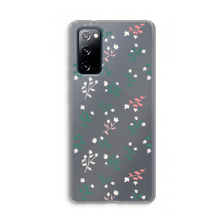 Small white flowers: Samsung Galaxy S20 FE / S20 FE 5G Transparant Hoesje