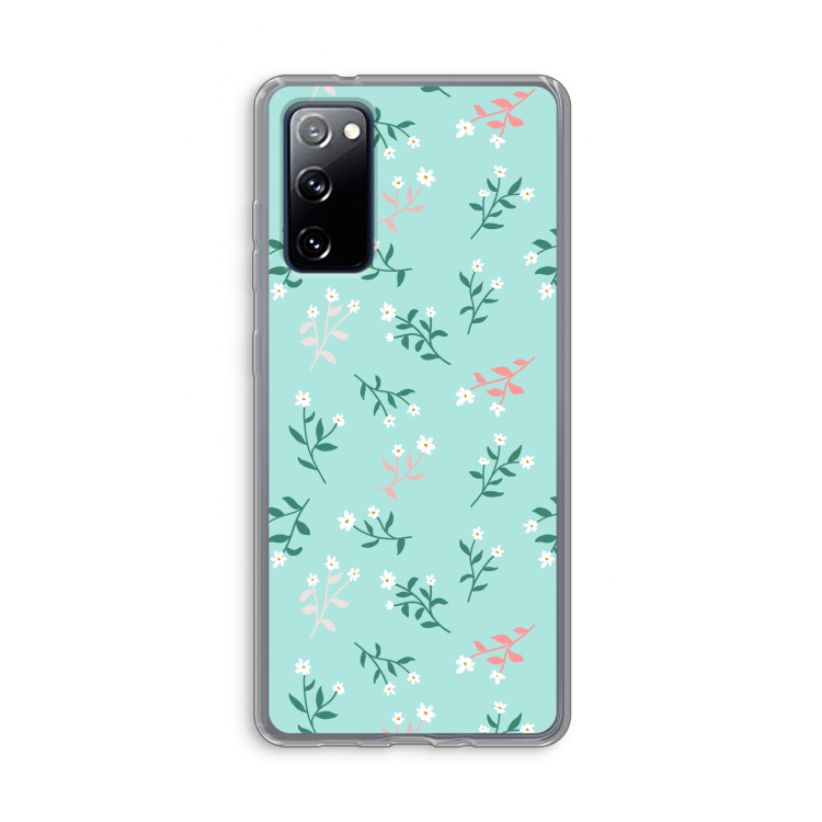 Small white flowers: Samsung Galaxy S20 FE / S20 FE 5G Transparant Hoesje
