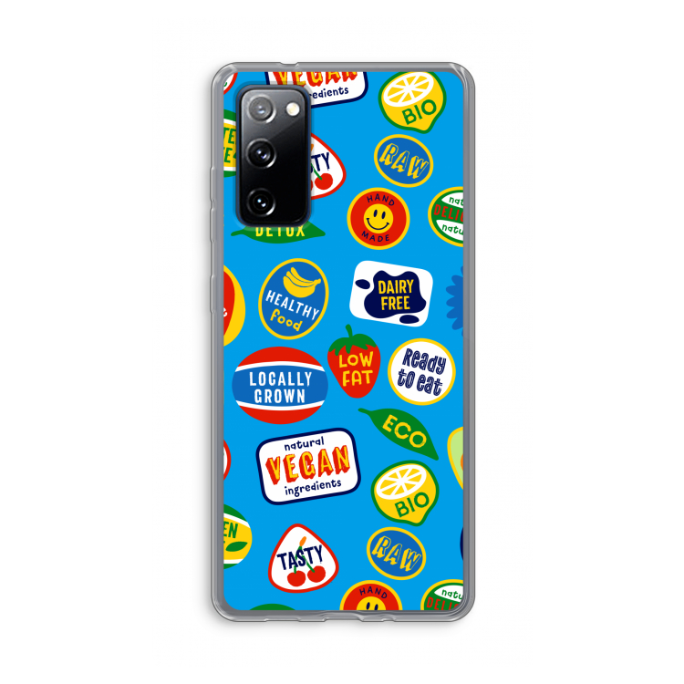 Fruitsticker: Samsung Galaxy S20 FE / S20 FE 5G Transparant Hoesje