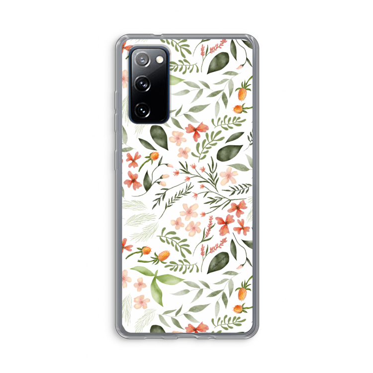 Sweet little flowers: Samsung Galaxy S20 FE / S20 FE 5G Transparant Hoesje