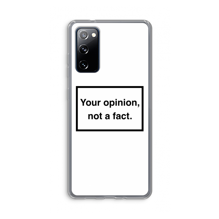 Your opinion: Samsung Galaxy S20 FE / S20 FE 5G Transparant Hoesje