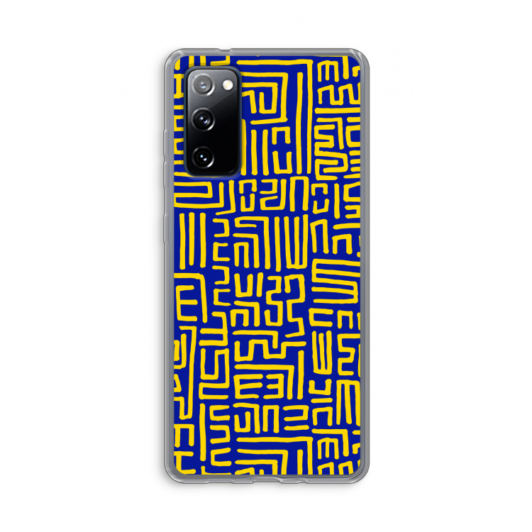 Majorelle Blue Print: Samsung Galaxy S20 FE / S20 FE 5G Transparant Hoesje
