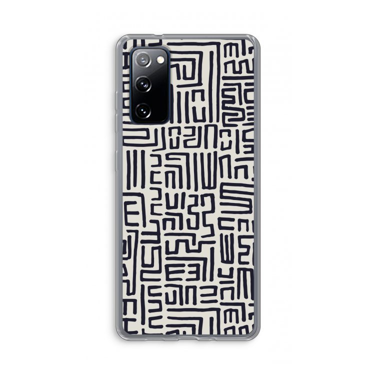Moroccan Print: Samsung Galaxy S20 FE / S20 FE 5G Transparant Hoesje