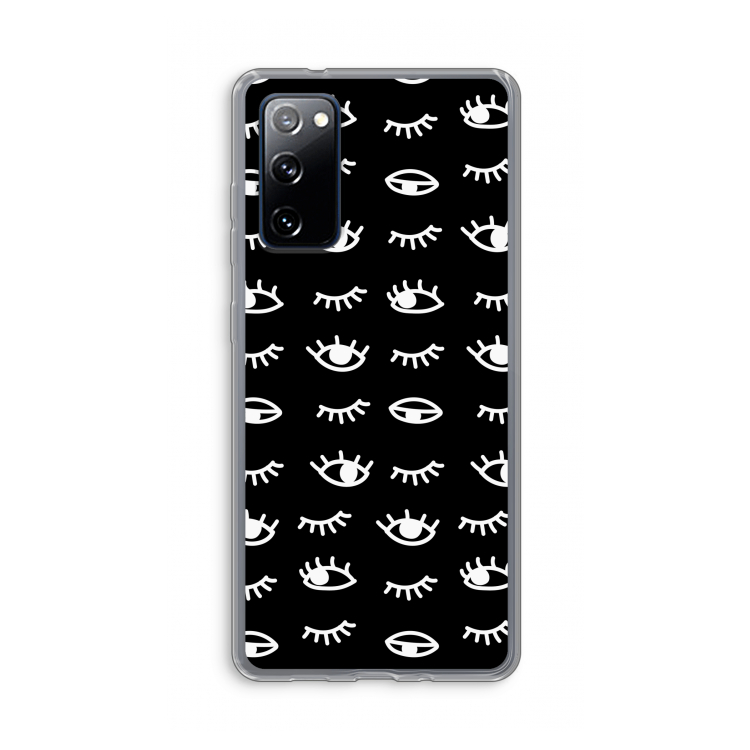 Eye pattern #3: Samsung Galaxy S20 FE / S20 FE 5G Transparant Hoesje