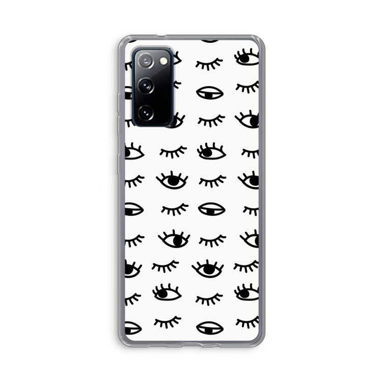Eye pattern #2: Samsung Galaxy S20 FE / S20 FE 5G Transparant Hoesje
