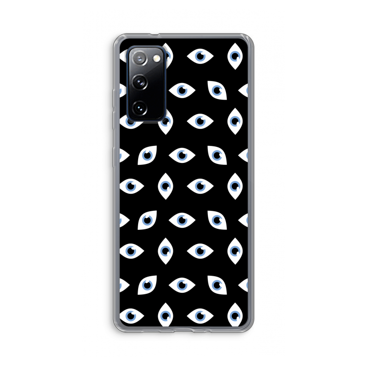 Eyes pattern: Samsung Galaxy S20 FE / S20 FE 5G Transparant Hoesje