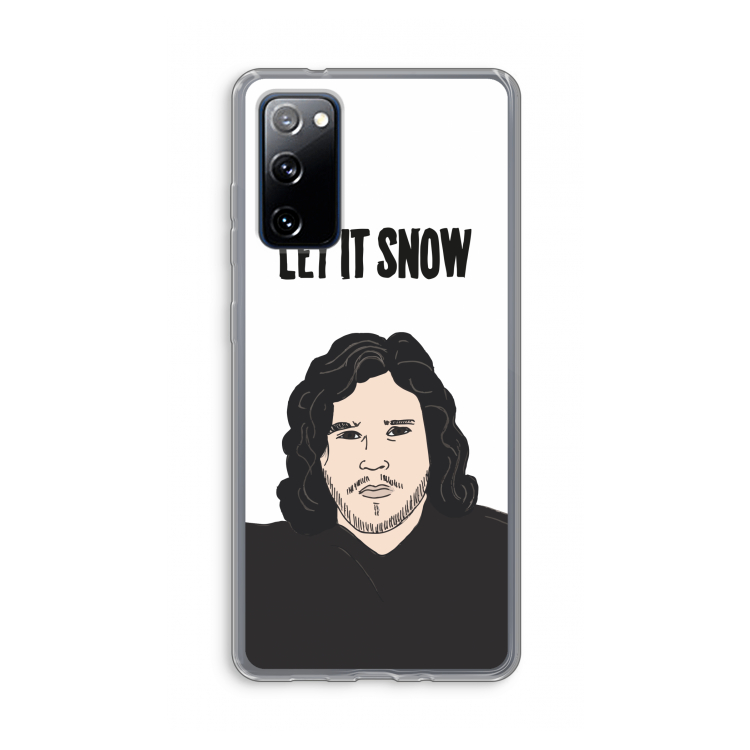 Let It Snow: Samsung Galaxy S20 FE / S20 FE 5G Transparant Hoesje