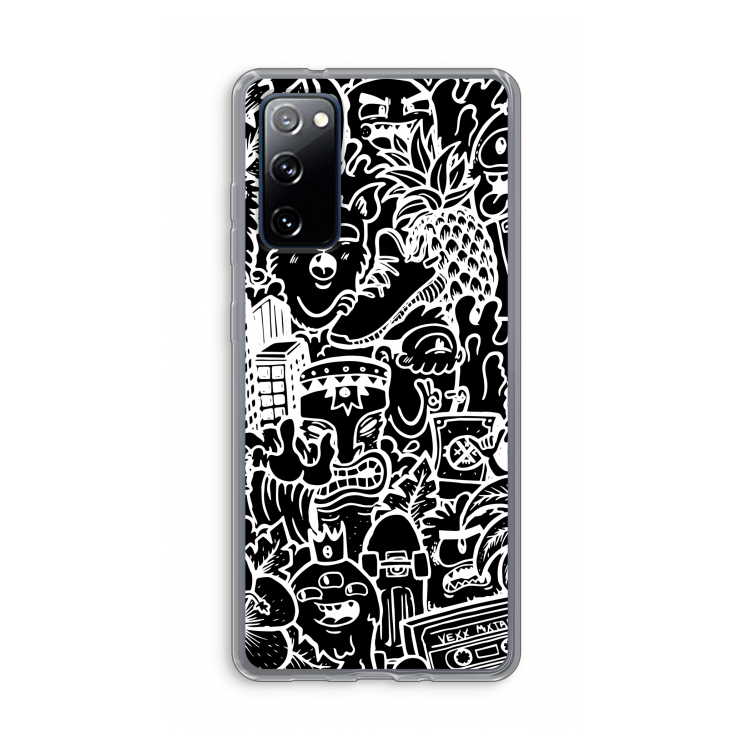 Vexx Black Mixtape: Samsung Galaxy S20 FE / S20 FE 5G Transparant Hoesje