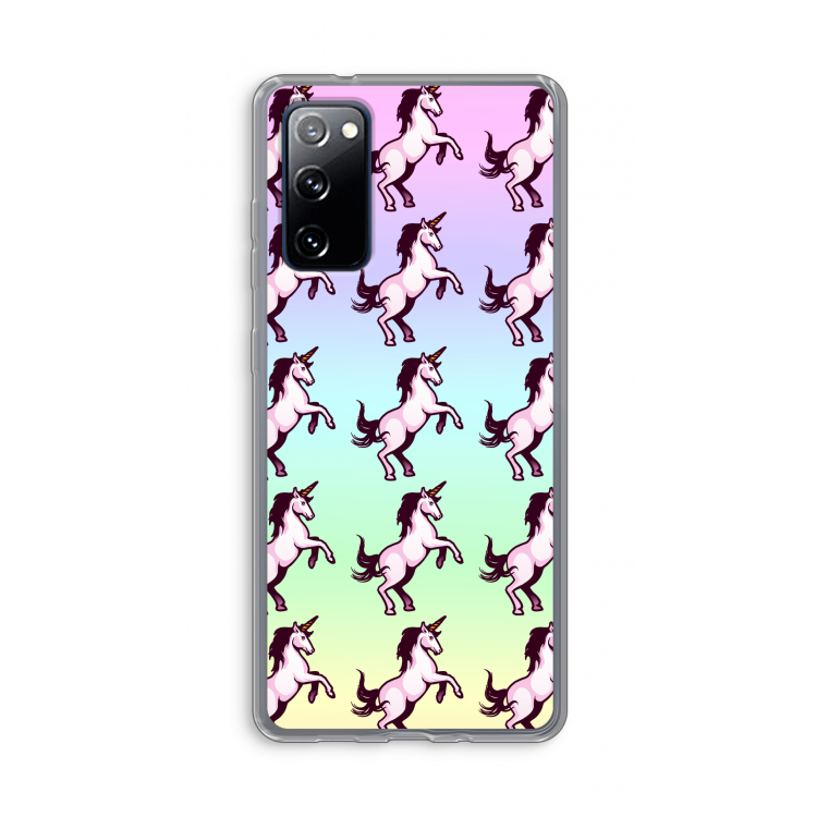 Musketon Unicorn: Samsung Galaxy S20 FE / S20 FE 5G Transparant Hoesje