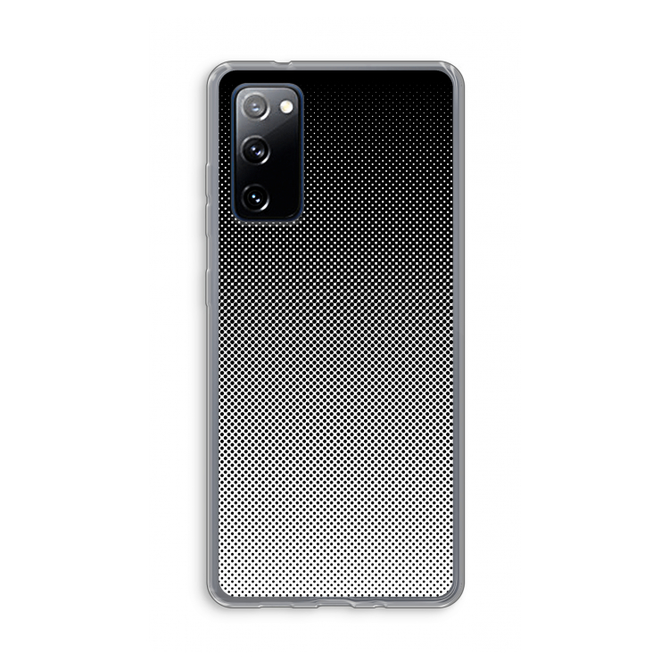 Musketon Halftone: Samsung Galaxy S20 FE / S20 FE 5G Transparant Hoesje