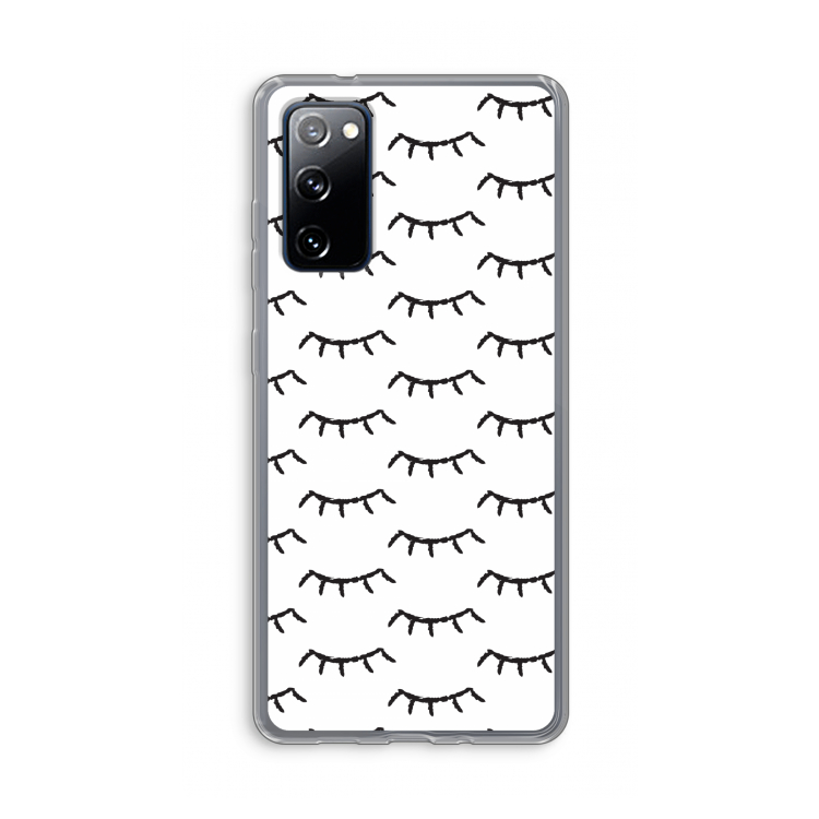 Wimpers: Samsung Galaxy S20 FE / S20 FE 5G Transparant Hoesje