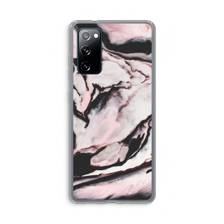 Roze stroom: Samsung Galaxy S20 FE / S20 FE 5G Transparant Hoesje