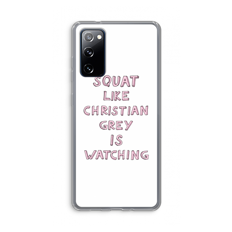 Christian Grey: Samsung Galaxy S20 FE / S20 FE 5G Transparant Hoesje